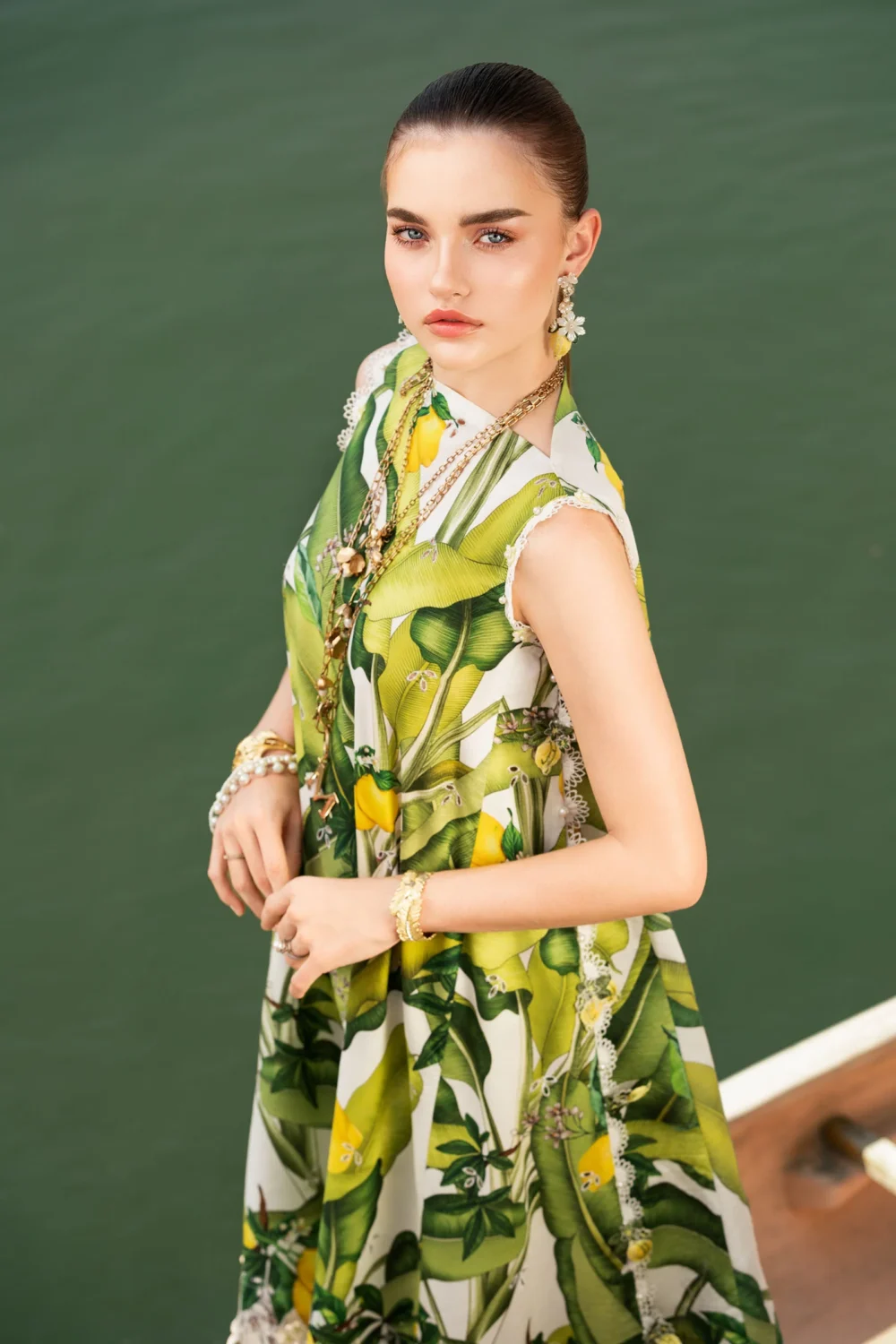 3 Piece Unstitched Printed Lawn Suit - Image 4