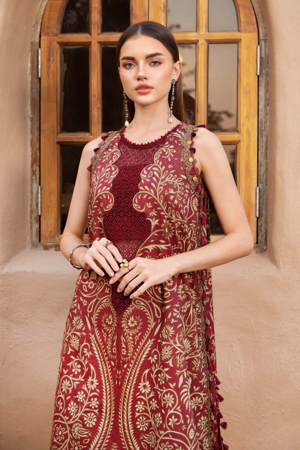 3 Piece Unstitched Printed Lawn Suit | MPT-2512-A - Image 3