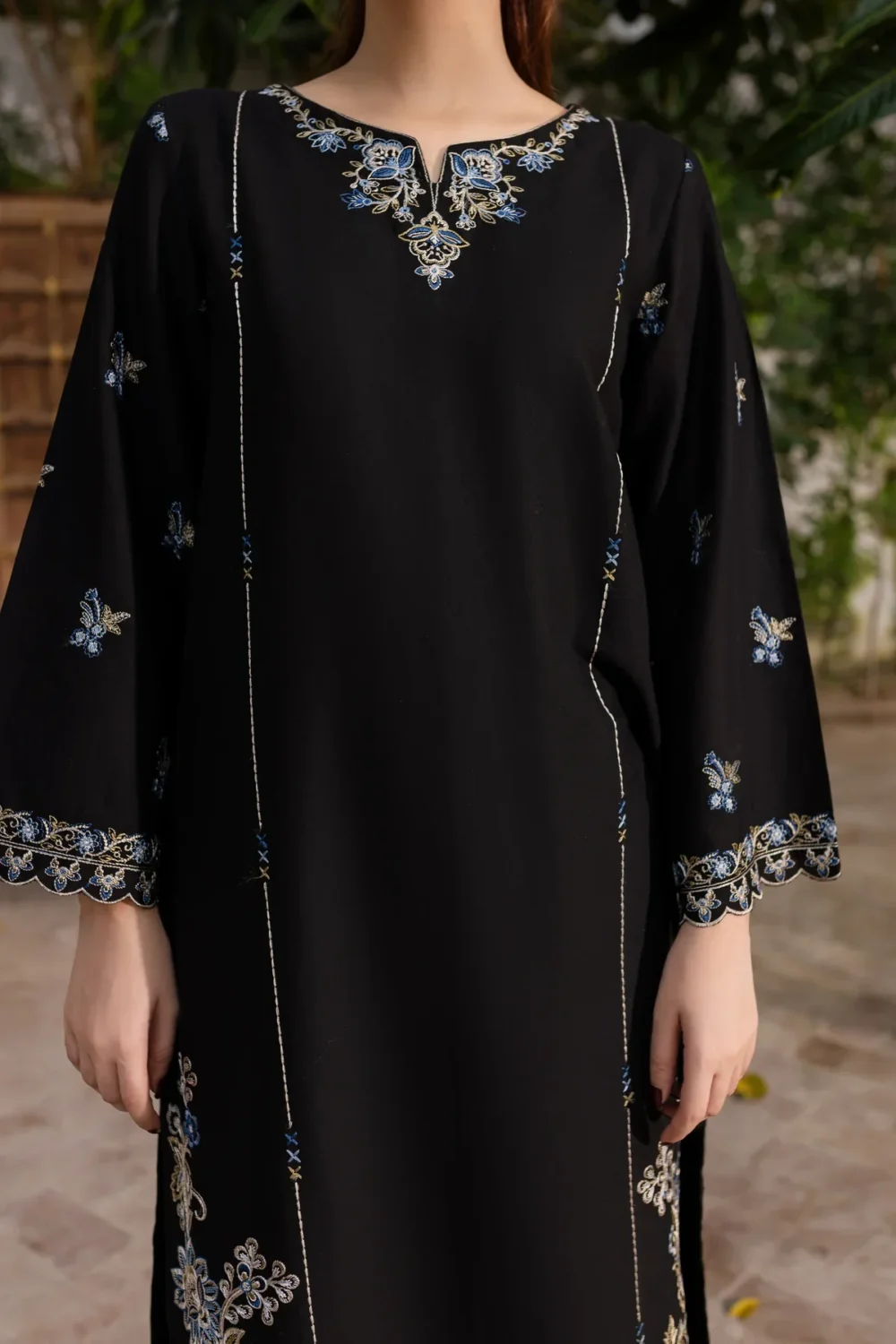 Nashwa 2Pc - Embroidered Pima Lawn Dress - Image 4