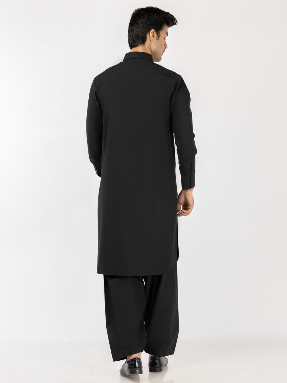 Black Blended Kameez Shalwar - Image 2