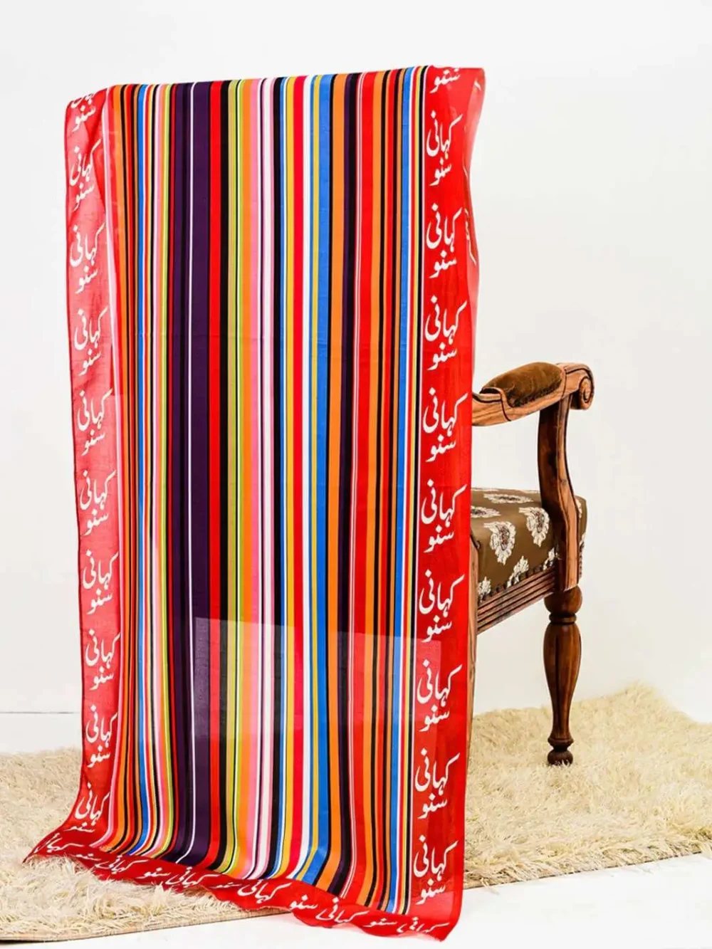 Khani Suno Stripe Stole