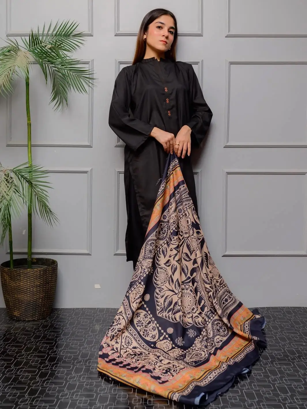 Mukhtalif Lawn Odhni - Image 2