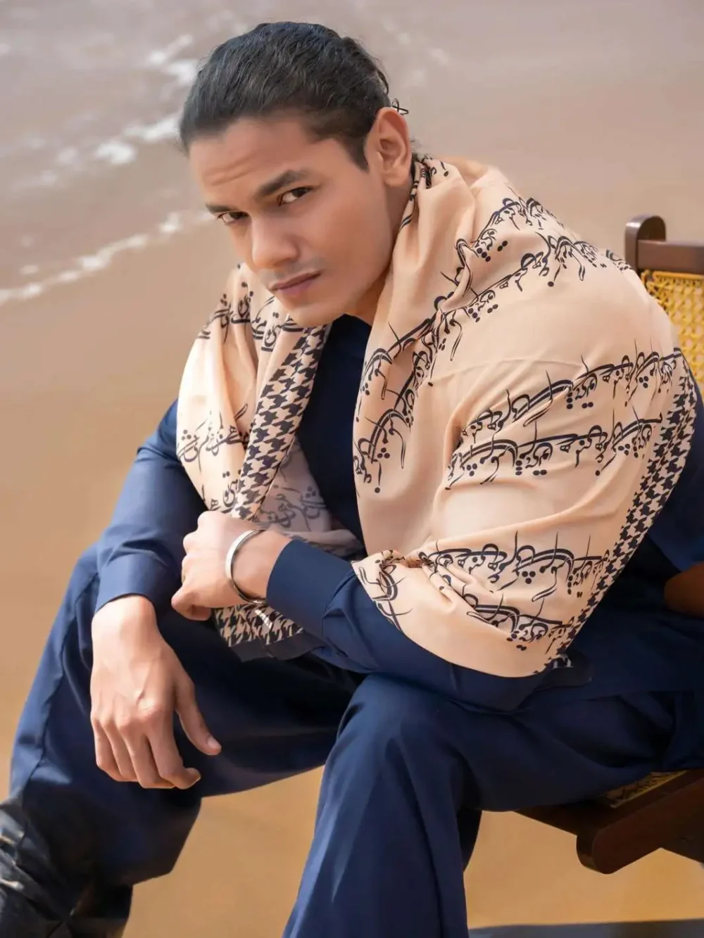 Sham Stole-Beige - Image 3