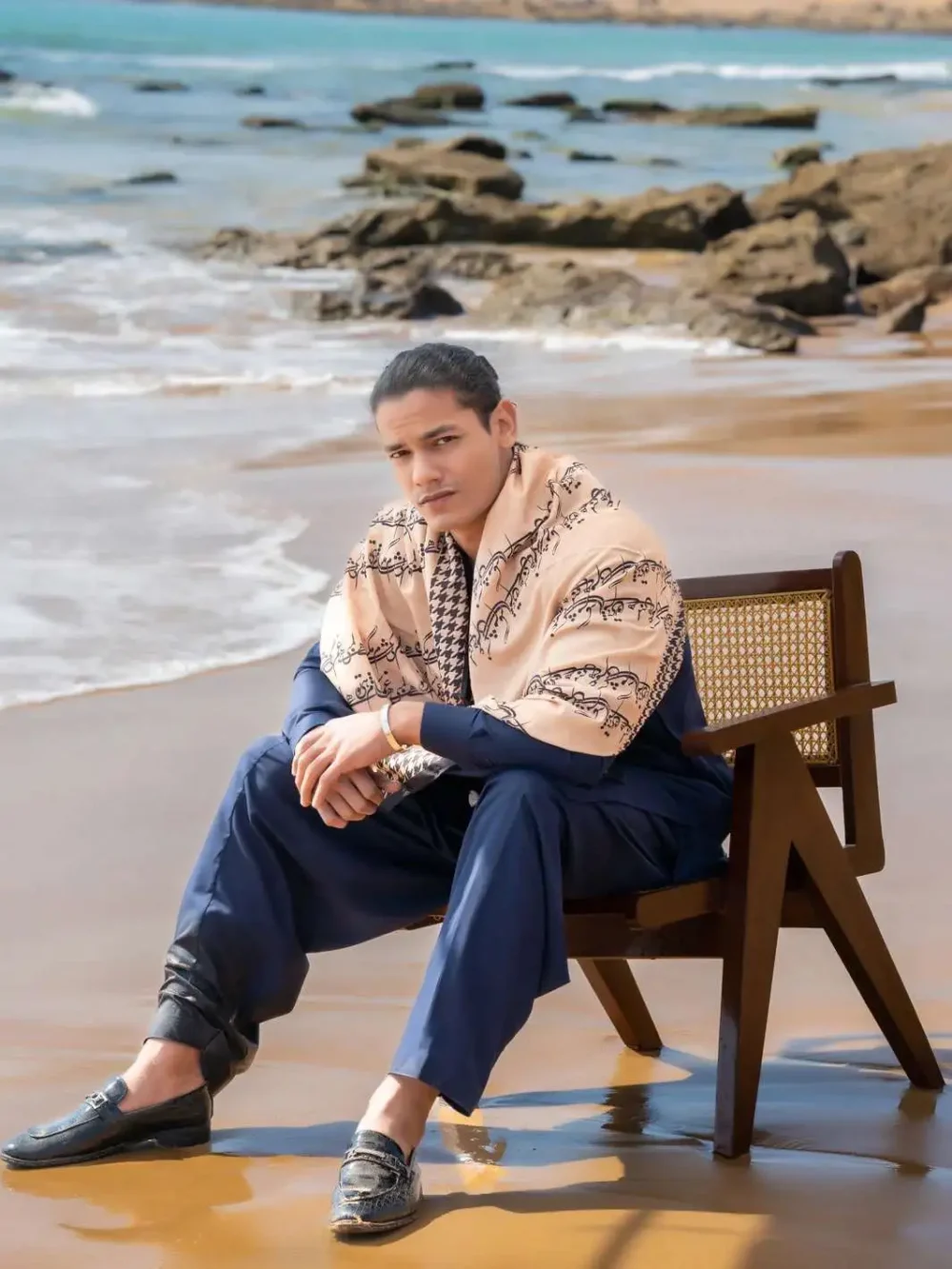 Sham Stole-Beige